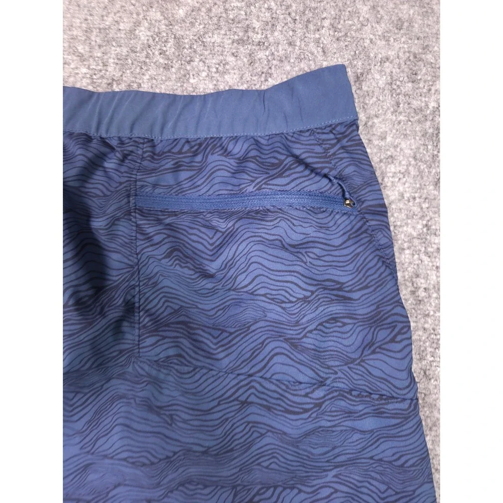 Patagonia Board Shorts Mens XL Blue Topographic Wave Print Recycled Polyester